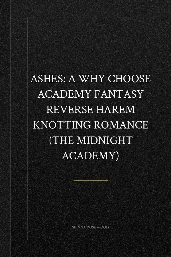 ASHES: A Why Choose Academy Fantasy Reverse Harem Knotting Romance (THE MIDNIGHT ACADEMY)